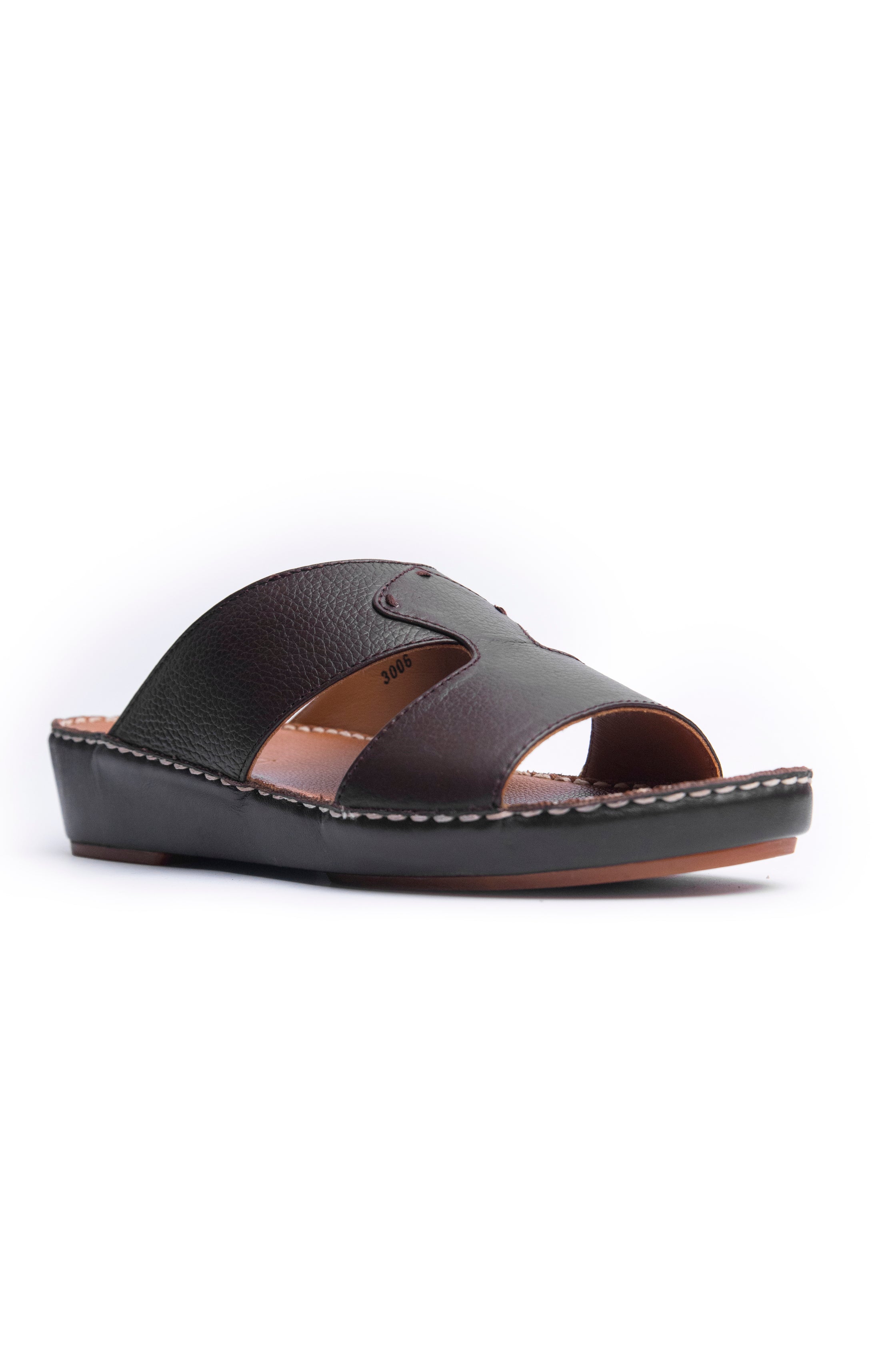 Handmade Arabic Slippers - Brown