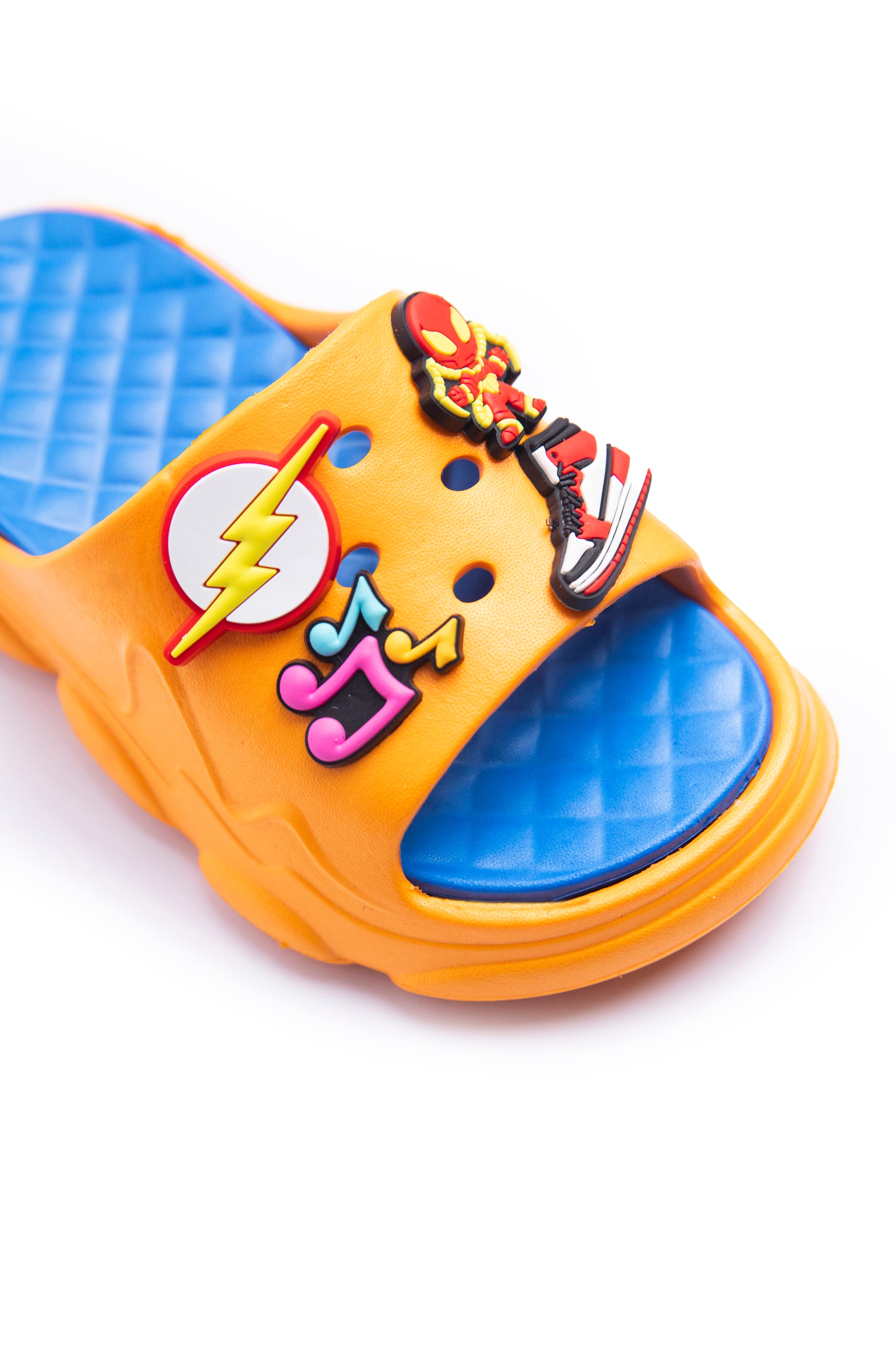 CozyStep PCU Slippers Yellow & Blue