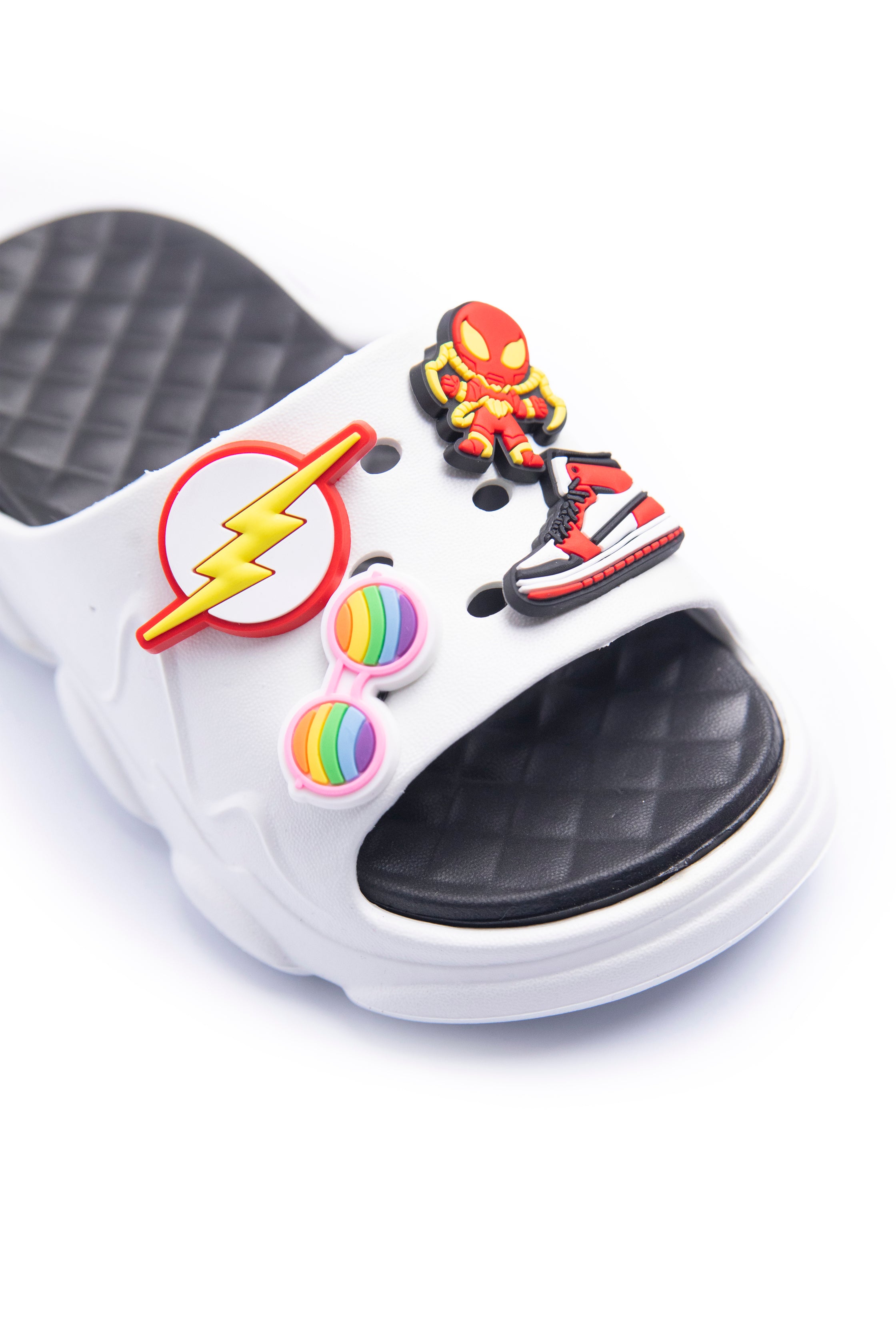 CozyStep PCU Slippers White & Black