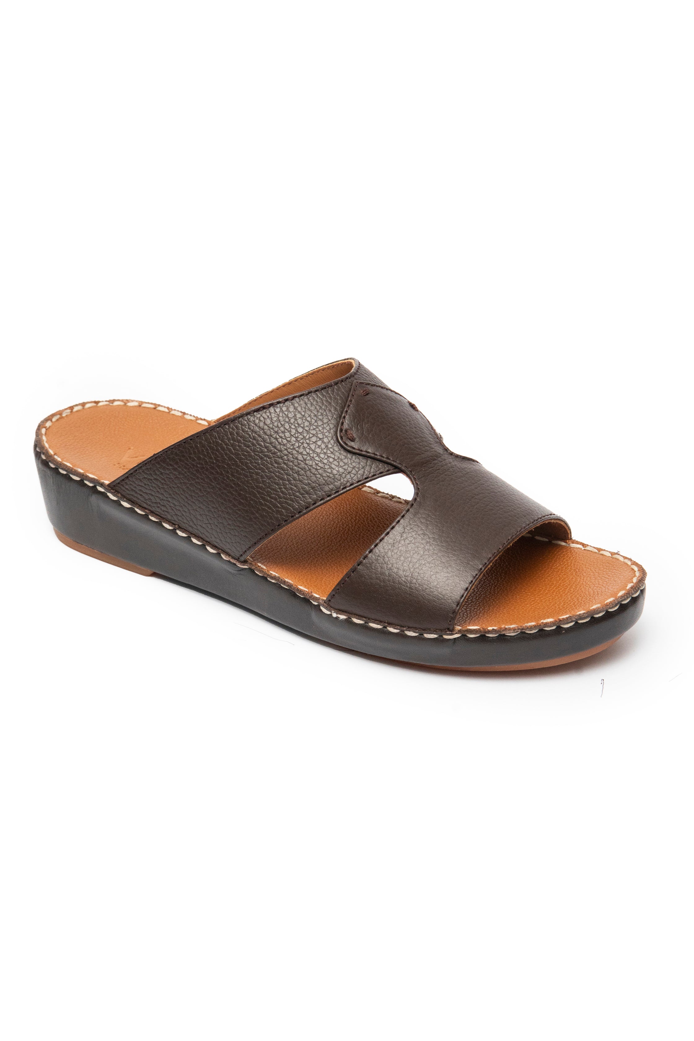 Handmade Arabic Slippers - Brown