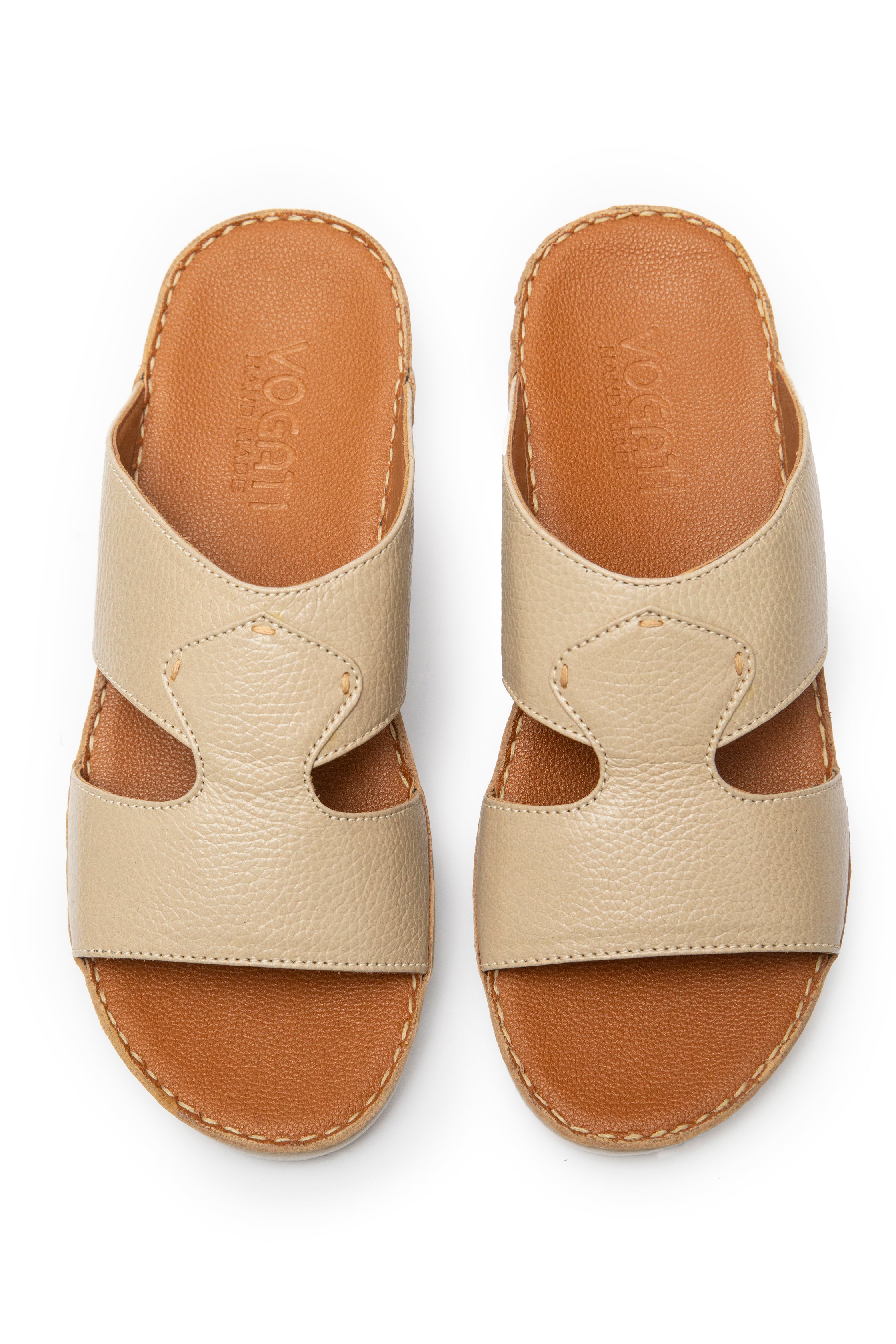 Handmade Arabic Slippers - Beigh