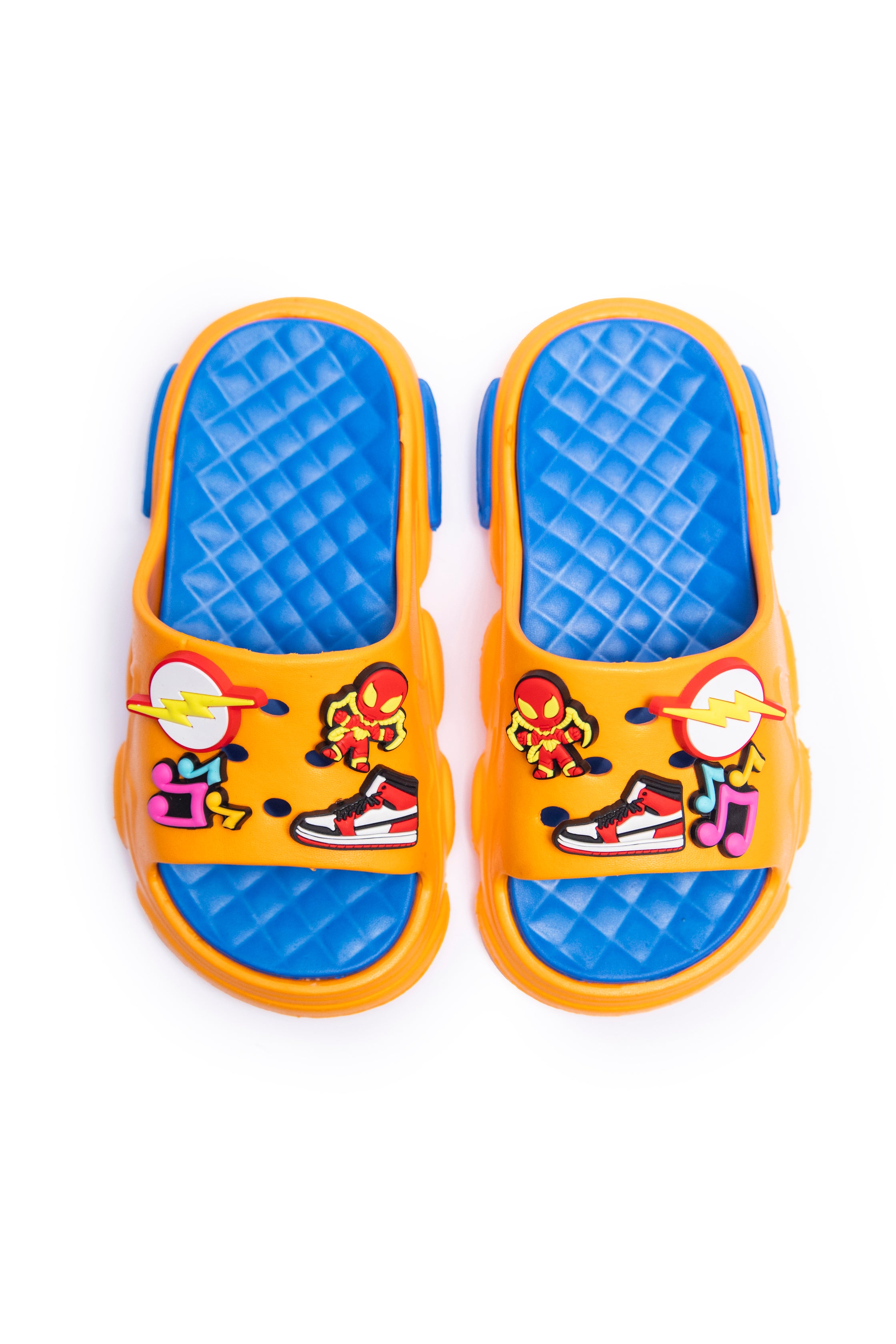 CozyStep PCU Slippers Yellow & Blue