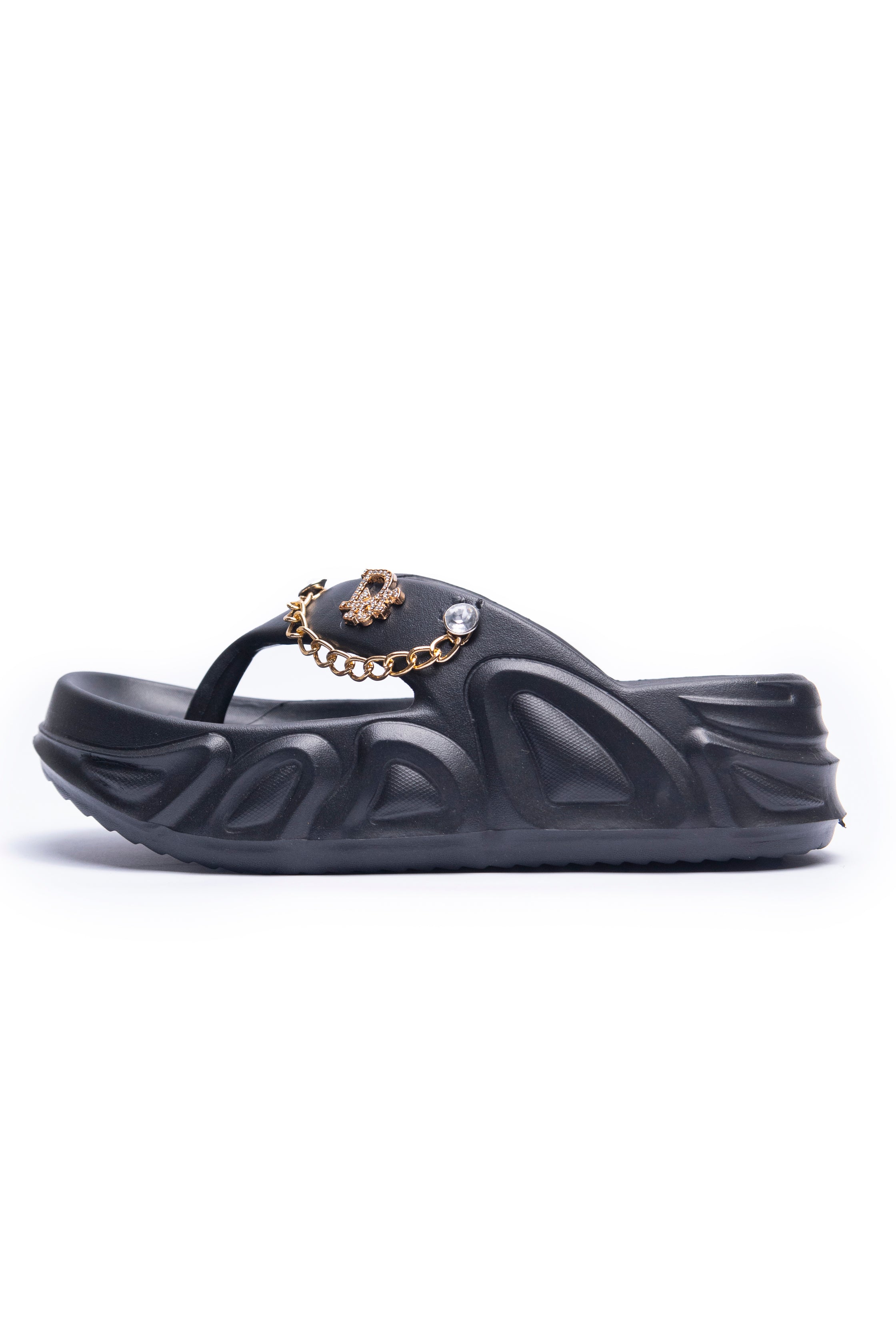 Women’s Casual Platform Slippers black