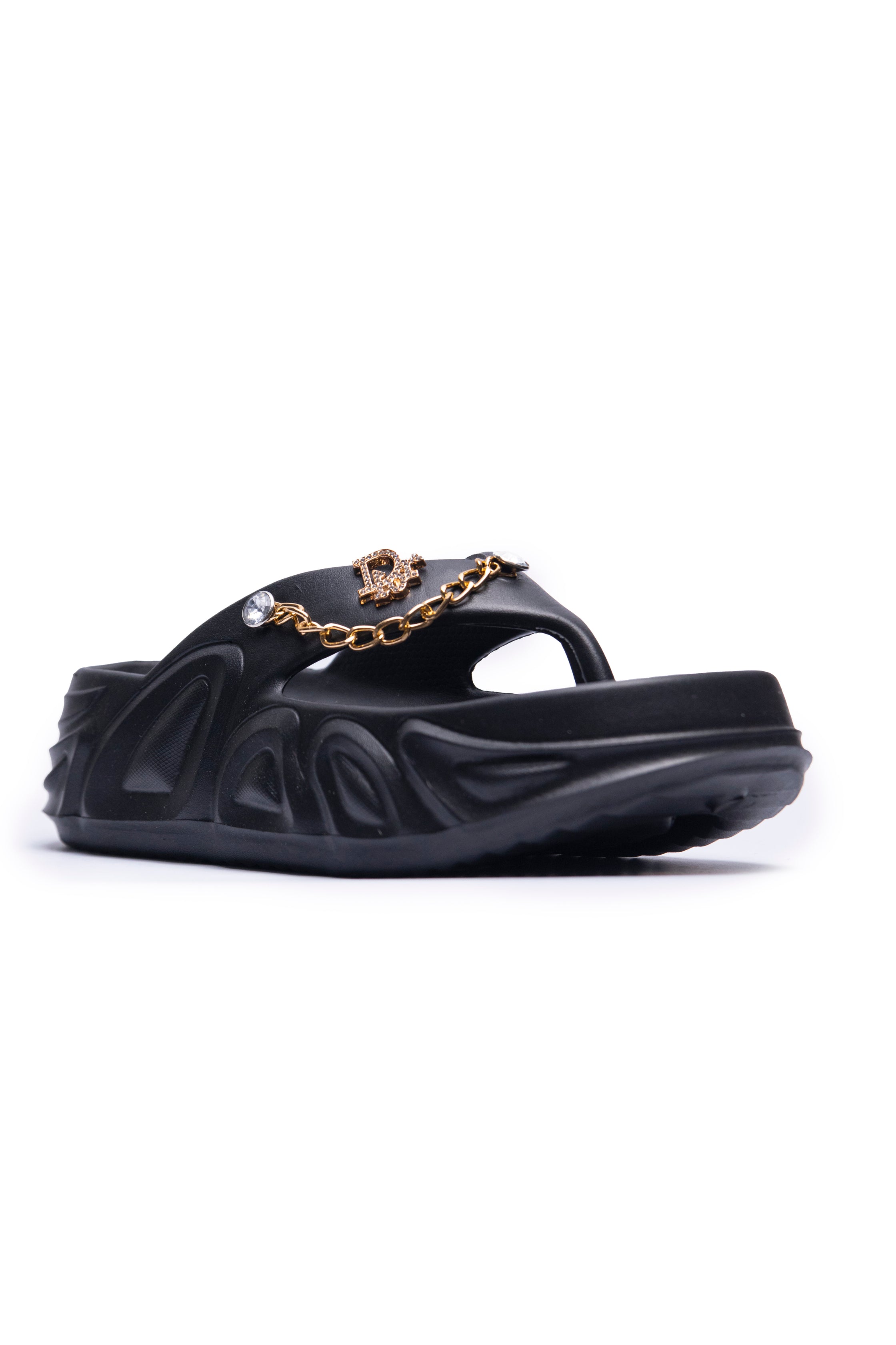 Women’s Casual Platform Slippers black